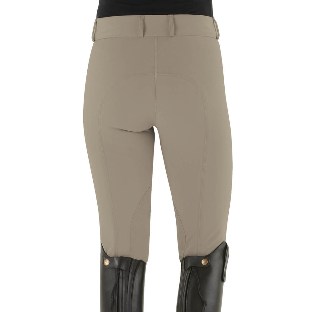 Ovation® Celebrity Slim Secret EuroWeave™ DX Euro Seat Front Zip Knee Patch Breeches - Equine Exchange Tack Shop