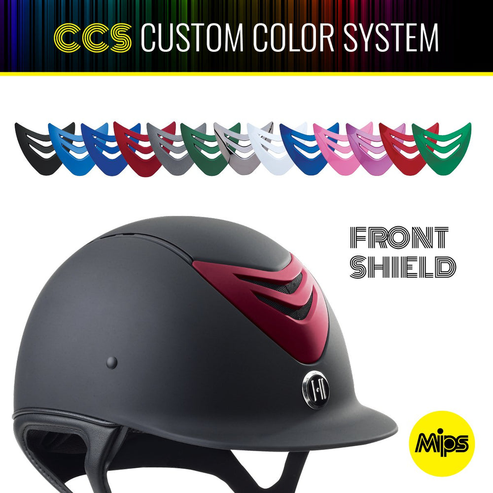 One K MIPS Helmet - CCS Front Shield - Equine Exchange Tack Shop