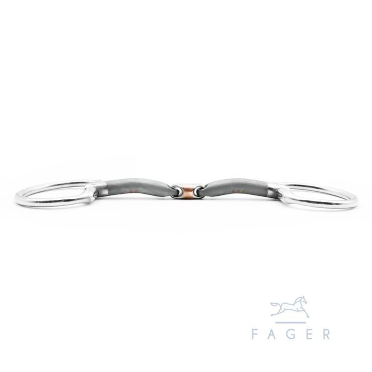 Fager Oliver Sweet Iron Bradoon Fixed Ring - Equine Exchange Tack Shop