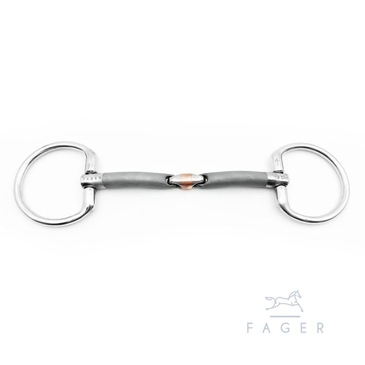 Fager Oliver Sweet Iron Bradoon Fixed Ring - Equine Exchange Tack Shop