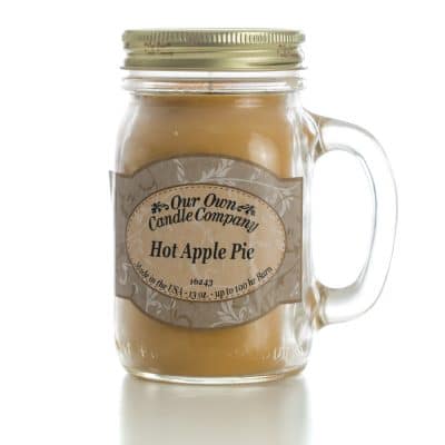 Our Own Candle Company 13oz. Mason jar Candle- Hot Apple Pie