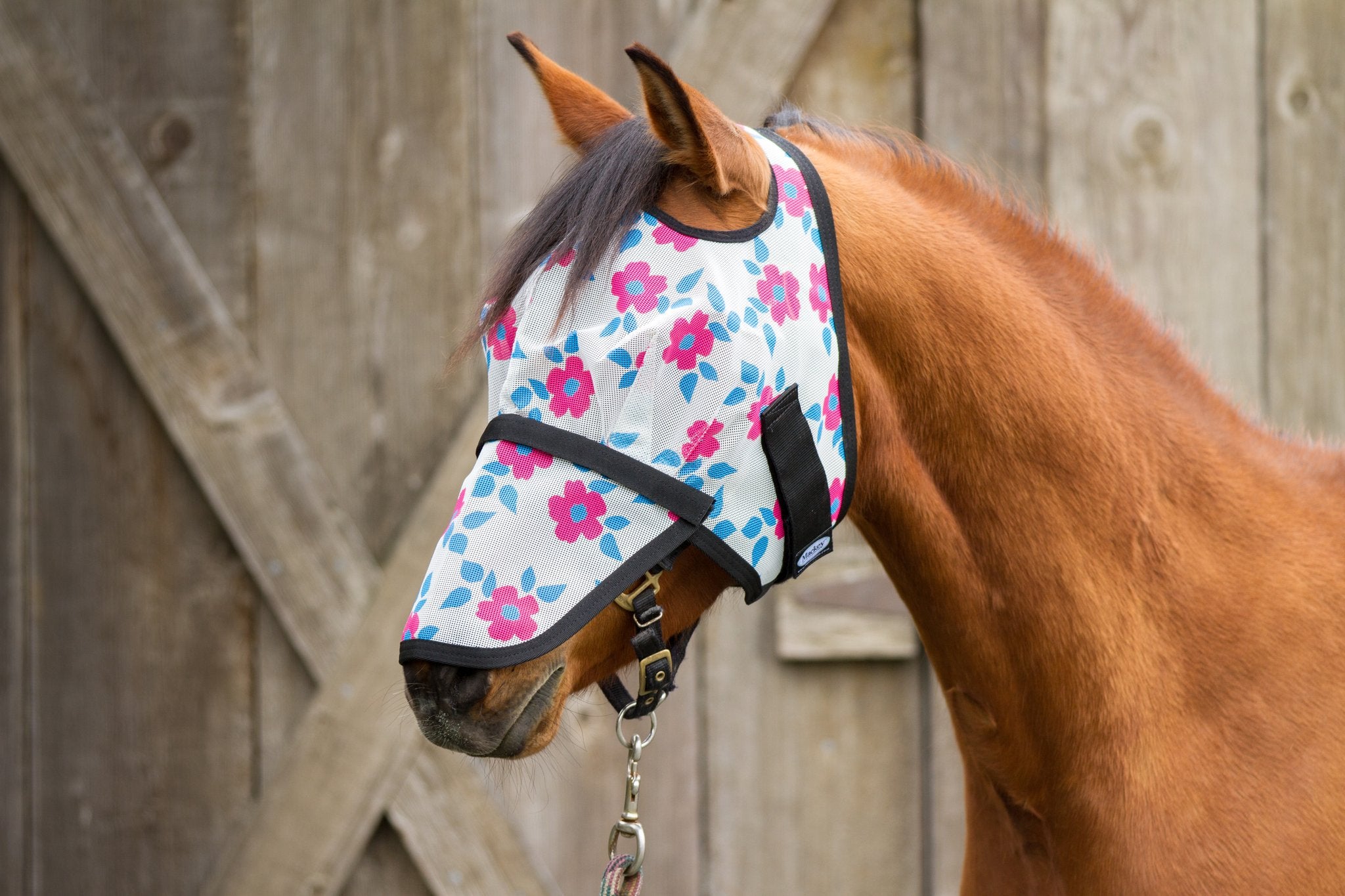 Mackey Modern Vintage Fly Mask With Detachable Nose