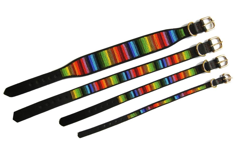 "Rainbow" Beaded Dog Collar