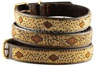 "Cheetah" Beaded Dog Collar