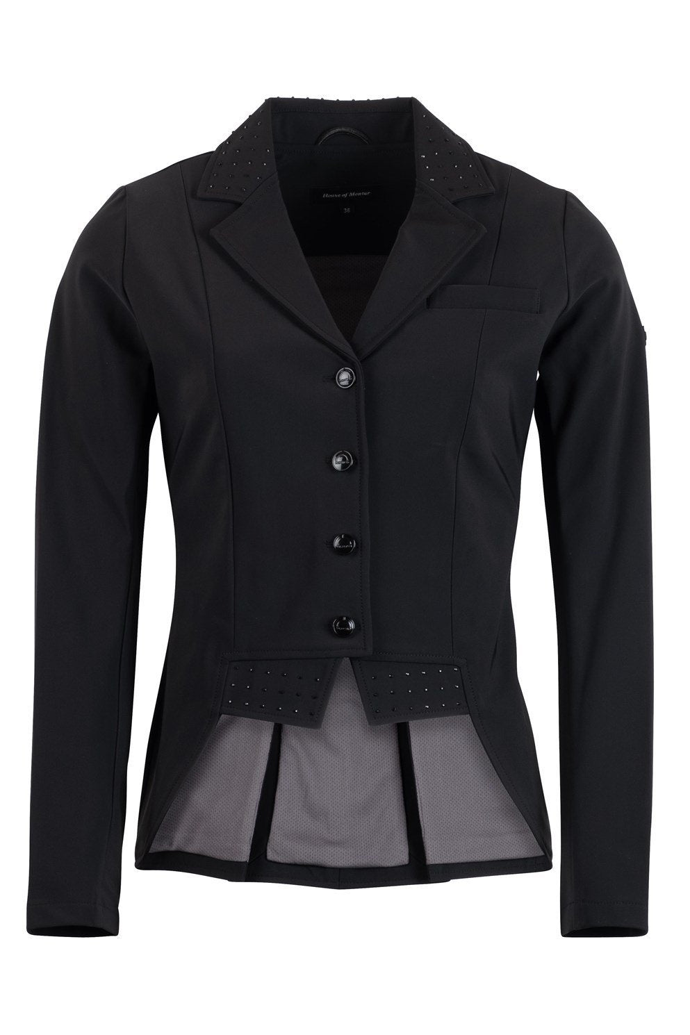 Montar Dressage Show Softshell Jacket - Short Tailcoat, Black - Equine Exchange Tack Shop