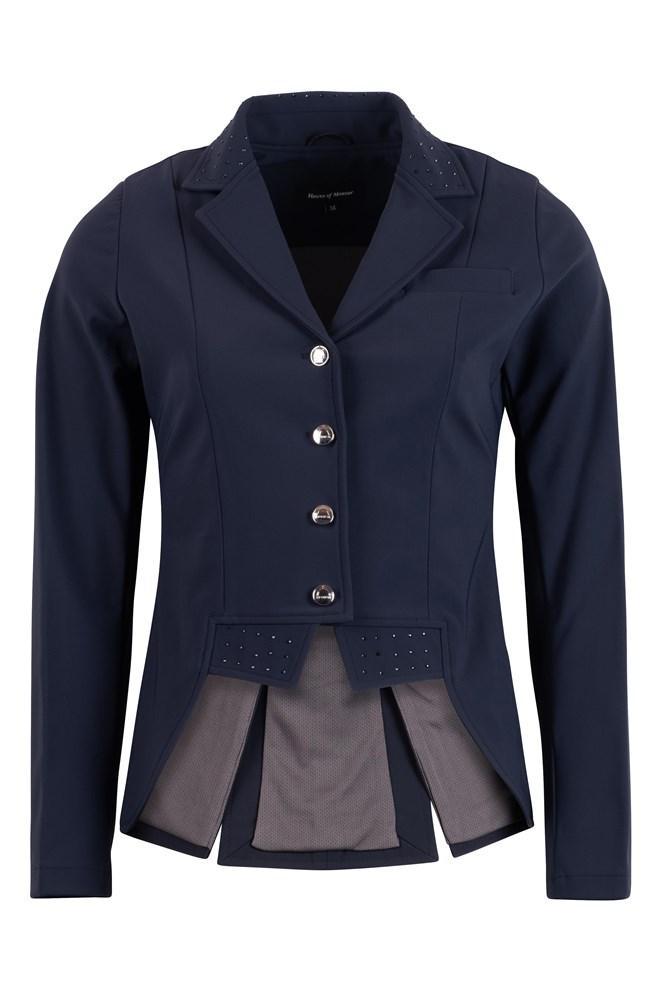 Montar Dressage Show Softshell Jacket - Short Tailcoat, Navy - Equine Exchange Tack Shop