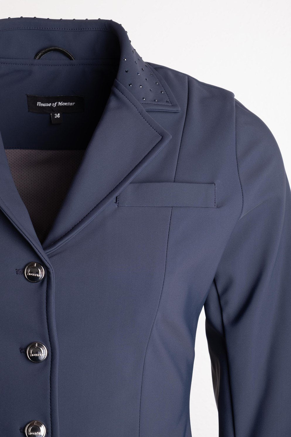 Montar Dressage Show Softshell Jacket - Short Tailcoat, Navy - Equine Exchange Tack Shop