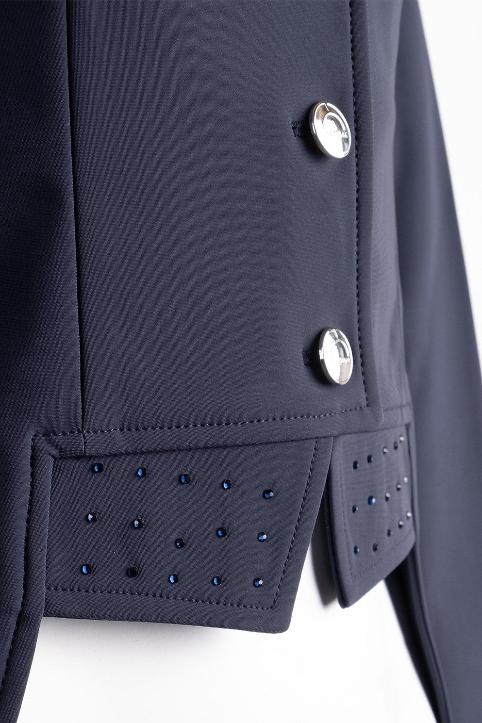 Montar Dressage Show Softshell Jacket - Short Tailcoat, Navy - Equine Exchange Tack Shop