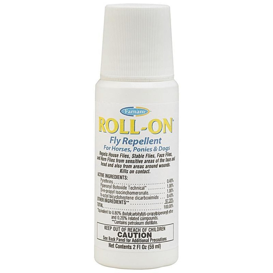 Roll-On Fly Repellent For Horses Ponies & Dogs - 2oz