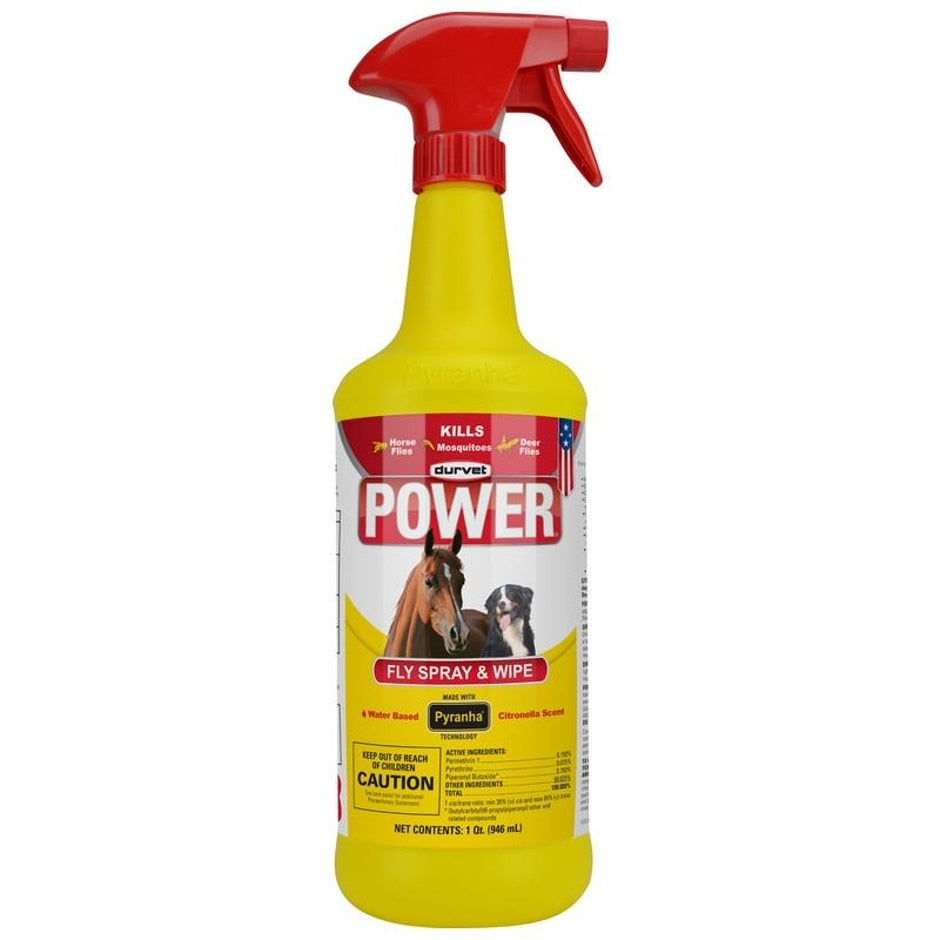Power Fly Spray And Wipe For Horses