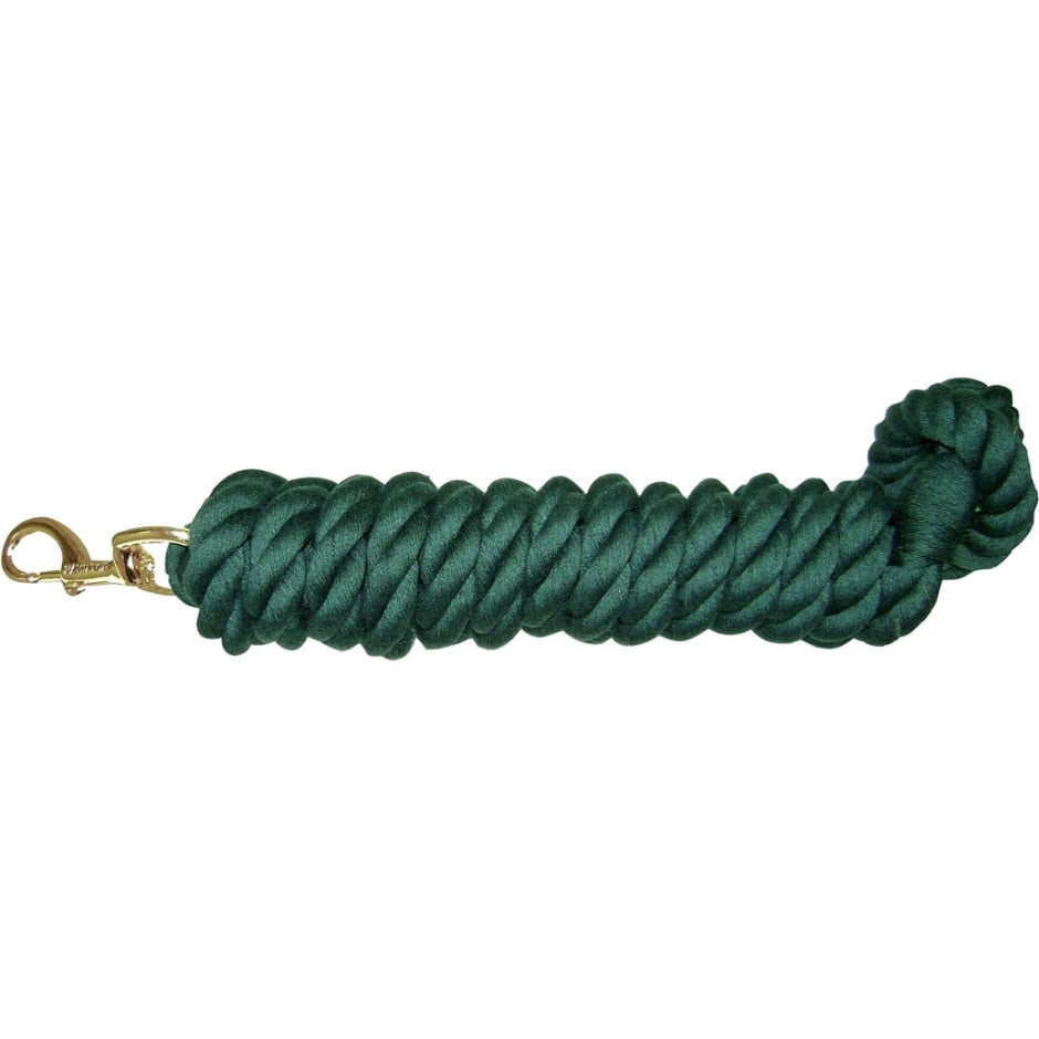 Cotton Rope Lead With Brass Bolt Snap